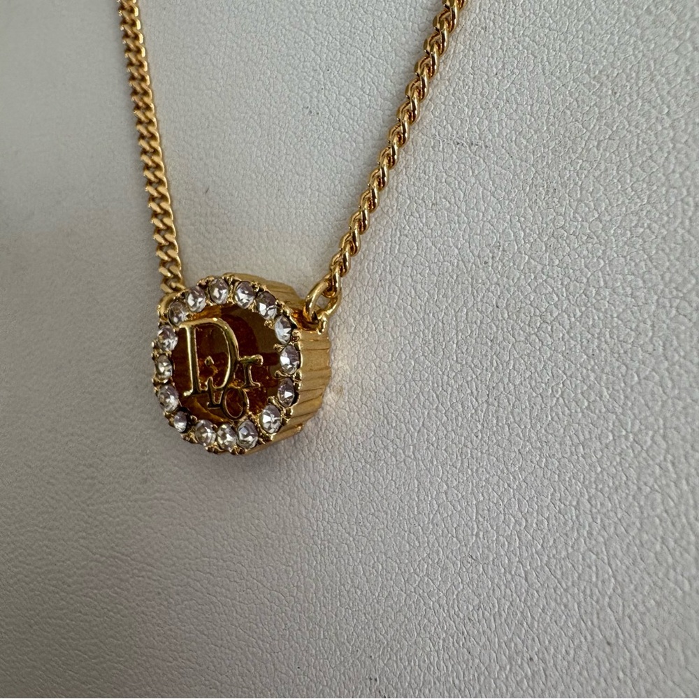 Dior Gold Necklace /w Original Box - Picture 9 of 13